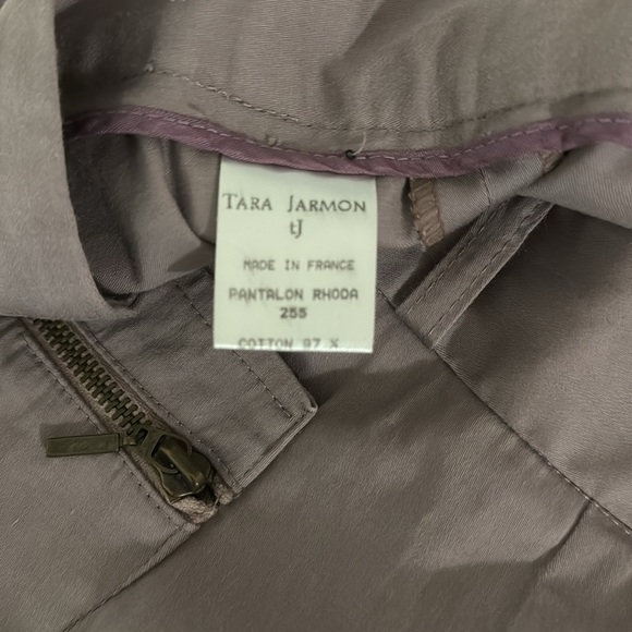 Tara Jarmon cotton trouser in Mauve bootcut size 40 / 8 - Picture 5 of 7